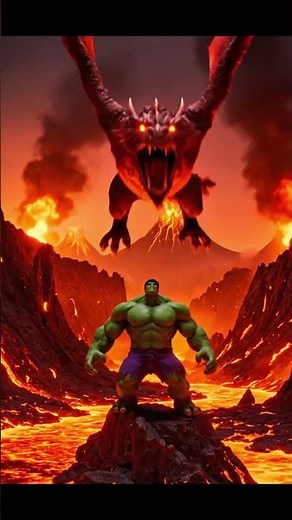 FIRE DRAGON vs HULK! Burning!