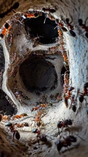 Inside an Ant Nest 🐜 | Camera Journey into a Hidden Underground World #nature #ant #adventure