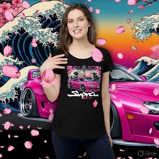 Supra Japanese T-Shirt Design