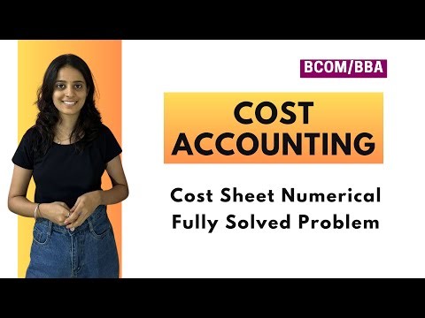 Cost Sheet Problem Explained Simply