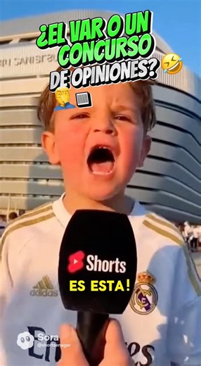 ¿Las ROJAS son OPINIONES? 😡 El niño estalla contra el VAR #shorts