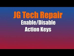 Enable Or Disable Action Keys | Laptop