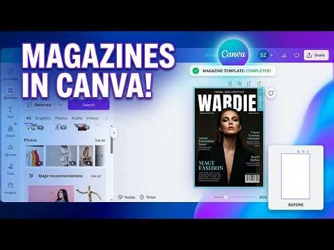 How To Create a Magazine Template Using Canva (Quick Guide)
