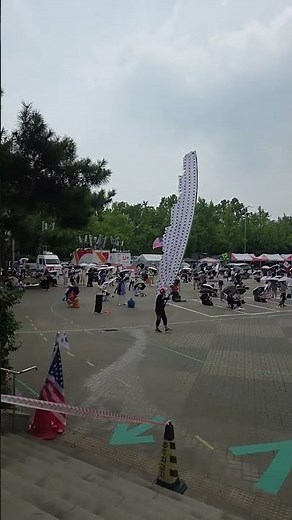 제헌절 전날 점심시간에 올공 핸드볼경기장에 잠시 들렀습니다