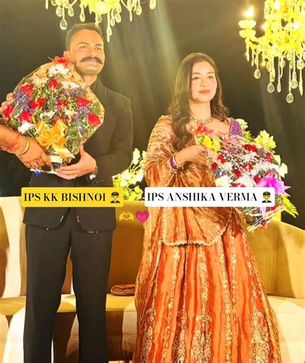 IPS anshika Verma marriage with IPS KK Bishnoi ❤️😍 #wedding #shortvideo #viral #couplepictures #ips