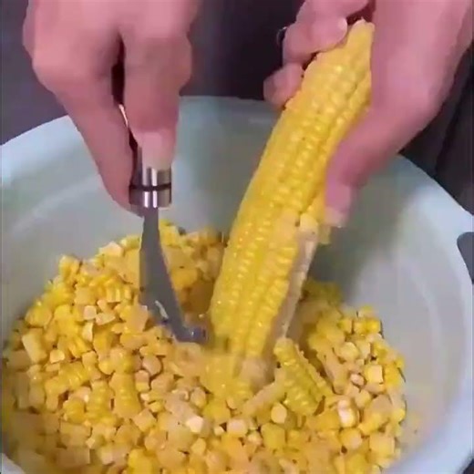 Stainless Steel Corn Stripper | Corn Cutter & Kernel Remover | Easy Kitchen Tool