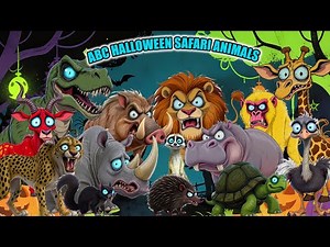 ABC Halloween Safari Animal Sounds | Preschool Learning Videos | LittleKidsTV