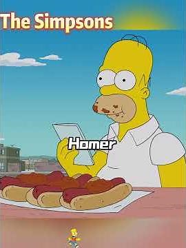 Homer’s obsession with hot‑dogs stems from his tragic childhood. #simpsons #cartoon #funny #fyp