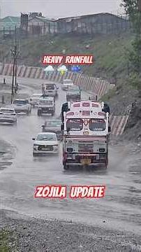 Heavy rain start at Sonamarg & Zojila HMV plying towards Kargil; LMV operational from both sides