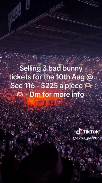 Buy Bad Bunny Tickets for August 10th Concert