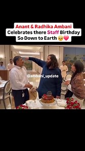 603K views · 24K reactions | #watch| Anant Ambani, Radhika Merchant’s Gesture for Staff Grabs Everyone’s Attention; Feeds Cake to Staff Member #anantambani #radhikaambani #staffmember #birthday #northeastlive #viralvideoシ | Northeast Live | Facebook