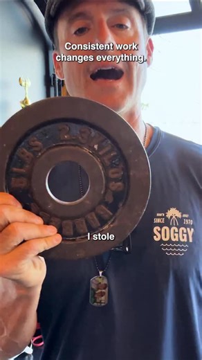 I stole a 300-lb weight set when I was 16. Couldn’t afford real plates — but I wanted to train so bad I’d do anything to get stronger. I’m not proud of how it started. But I’m proud of what came after 25 years later, that same plate sits in my gym — a reminder that belief, consistency, and hard work can rewrite your story completely. The start doesn’t define you. What you do next does. | Cory Gregory
