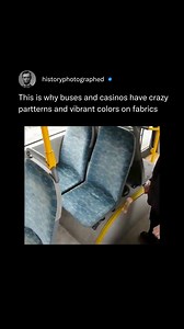 521K views · 2.5K reactions | Those wild, colorful patterns on bus seats? They’re not just for style—they serve a purpose. Designed to hide stains, dirt, and wear, these bold fabrics keep seats looking cleaner between washes, even after constant use. It’s a smart mix of function and illusion.(Via: KubulMKM/YouTube) | History In Pictures | Facebook