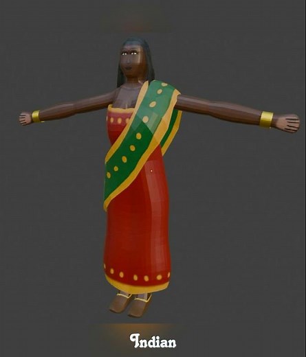 Low-Poly Ladies of the World #blender #3dmodeling #lowpoly