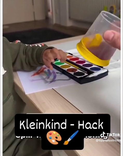 Malen ohne Wasser verschütten: Tipps für Kinder