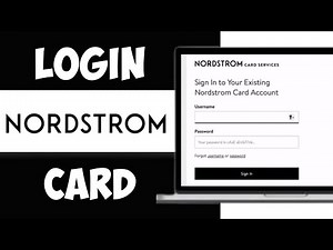 How to Login Nordstrom Credit Card | Nordstrom Credit Card Login Online