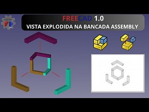 Como criar vista explodida no FreeCAD 1.0 | Exploded view na bancada bancada Assembly