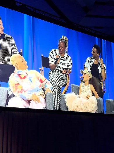 Your Disney Channel faves share their Disney Channel faves at #D23 @davidhenrie @corbinbleu @moniquecolemanofficial