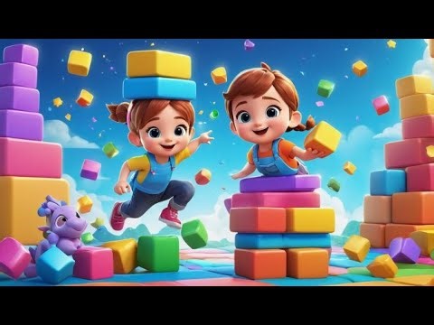 Building Blocks Go Stack Stack Stack | Nursery Rhymes for Babies and Kids
