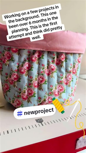 Sew #quilted #sewingideas #sewingprojects #fabric #bucket #diysewing #diy #flowers