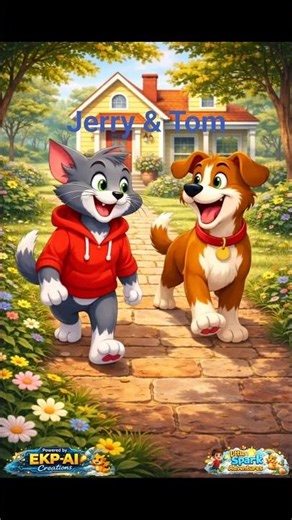 Sanju & Cubix Episode 2 Intro 🥁 | Tom & Jerry Drum Dance | Little Spark Adventures