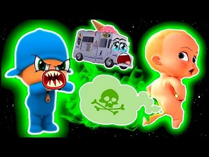 POCOYO vs BOSS BABY "Go Away! & Fart" - Pocoyo Sound Variations in 33 seconds