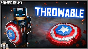 THROWABLE CAPTAIN AMERICA SHIELD DATAPACK [1.16 ] Minecraft Data Pack