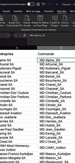 Créer des centaines de dossiers grâce à Excel #shorts