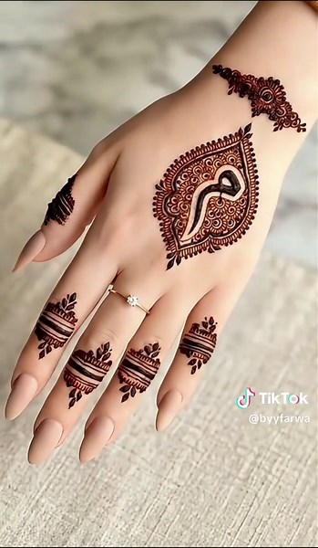 Creative Henna Designs with the Meem Letter