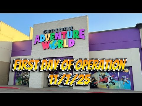 Chuck E. Cheese ￼Adventure world full tour first day being open!!!￼