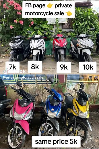 FB page 👉 private motorcycle sale 👈