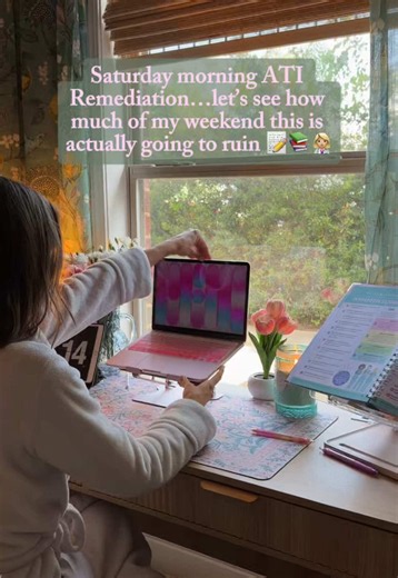 the dreaded ATI Remediation #nursingschool #ati #atiremediation #nursingschoolhomework #studywithme