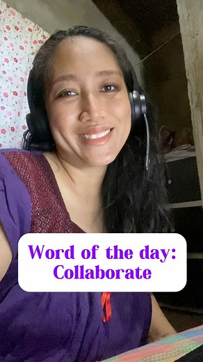 Add more value to your lessons by introducing new words to help your students expand their vocabulary! In this video, I'm explaining the related words-- team player and collaborate. Follow for more ESL tips and job alerts☺️ #eslteacher #esl #HOMEBASED #esltips #eslteacherlife #onlineenglishteacher #onlineenglishclasses | Lilibeth Nieva Vasol
