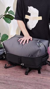 VGCUB Vacuum Backpack Travel with Electric Pump Vacpack System Storage Compression Carry on Laptop Work Business Waterproof College Bags Casual Daypack Backpacks for Women Men Black