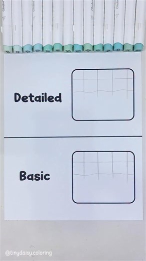 Tiny Daisy | Coloring Book on Instagram: "From smooth and simple to wavy and full of sparkle ✨ A few extra strokes are all it takes to give water that fresh, moving feeling. 🖌️ Medium: Ohuhu Alcohol Markers + Acrylic Pen 🛒 Tiny Daisy Store! ✨ 🎨 Digital Coloring Books: https://tinydaisyartist.gumroad.com/ 📚 Physical Coloring Books: https://ins.tinydaisycoloring.com/ #tinydaisycoloring #coloringbooks #watercolours #colorwithme #coloringcommunity"