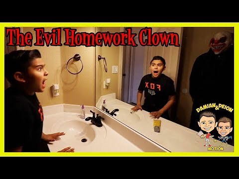 THE EVIL HOMEWORK CLOWN | D&D SQUAD BATTLES | DAMIAN & DEION IN MOTION