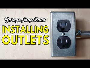 Installing Garage Electrical Outlets // 2 Car Garage Shop Build