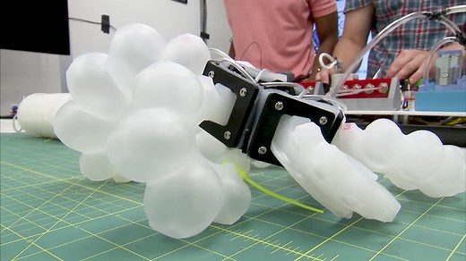 91K views · 1.9K reactions | In Langley’s makerspace lab, researchers are developing a series of soft robot actuators to investigate the viability of soft robotics in space exploration and assembly. By design, an actuator has chambers, or air bladders, that expand and compress based on the amount of air in them. Learn more: https://go.nasa.gov/2V08IyR | NASA Langley Research Center | Facebook