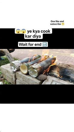 Bamboo Cooking Technique That Makes Food Taste Better #CookingWithBamboo #FoodShorts #Shorts