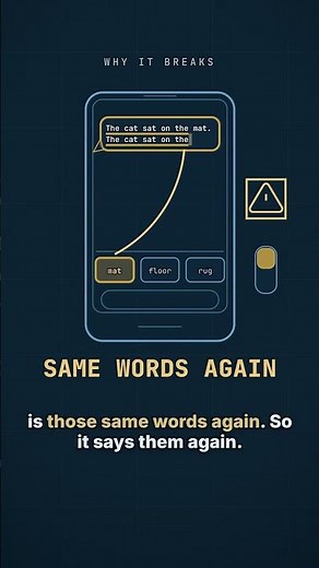 Always take the top word. The AI starts repeating.
