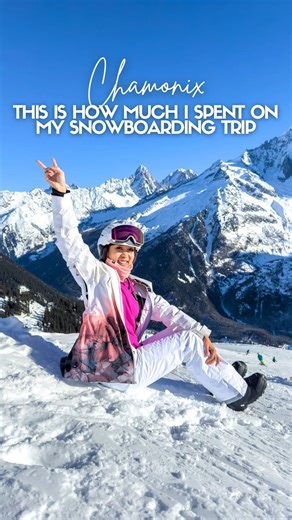 May | Travel • Food • Solo Adventures on Instagram: "Comment “Chamonix” and I’ll send you my free travel guide (accommodations, where to eat, how to get there, etc.) For the next couple of weeks, I’m going to be doing a recap of my solo snowboarding trip I did around the world earlier last year. There were a bunch of resorts I didn’t get to cover so I’m starting from the beginning and adding a bunch of new content along the way. ————- This is how much I spent on my solo snowboarding trip to Cham