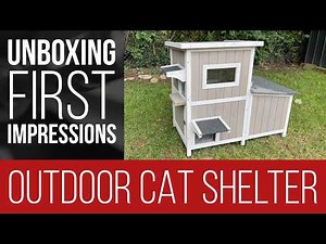 Petscosset Outdoor Cat House — Unboxing & First Impressions