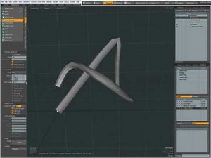 0016 modo Curve Extrude tool
