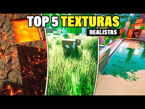 TOP 5 TEXTURE PACK REALISTAS PARA MINECRAFT 1.18.1 - 1.17.1 SIN LAG Pack de texturas Minecraft