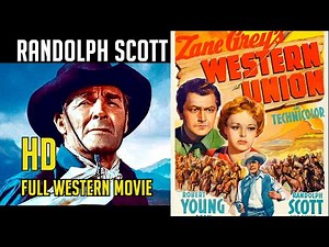 Randolph Scott! Full Length COLOR Western Movie! 4K! WESTERN UNION John Carradine! FREE MOVIE! WOW
