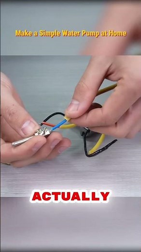 Make a simple water pump at home