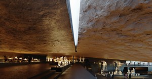 kengo kuma & k-studio's submerged proposal for national archaeological museum in athens