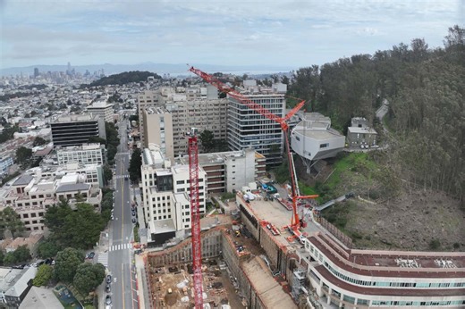 See the ‘Exciting’ New Tower Cranes Building the Future at UCSF Parnassus Heights