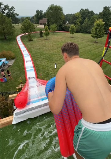 I built the world’s biggest backyard waterslide! | water slide