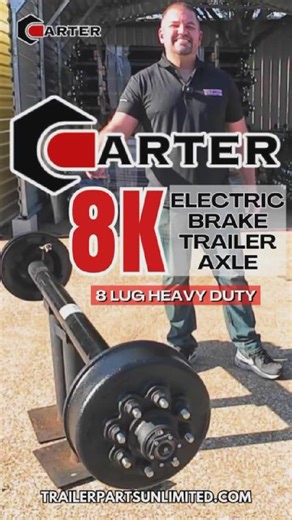  Upgrade Your Trailer with the Carter 8K Electric Brake Axle! ...